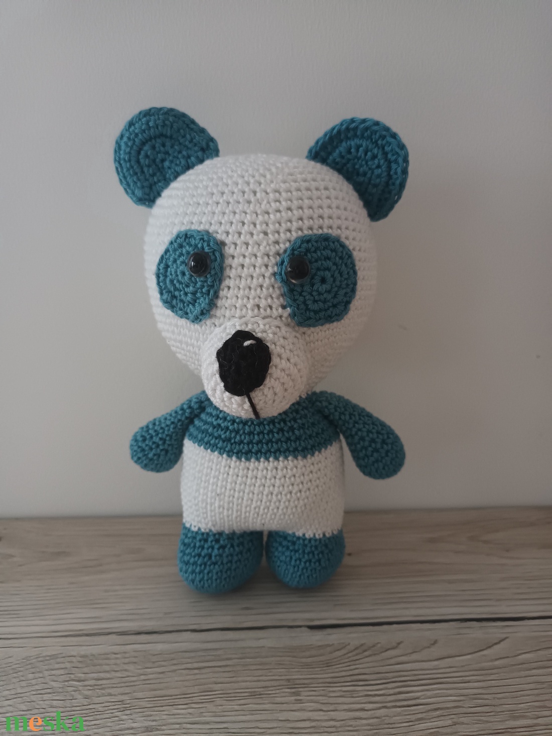 Amigurumi Panda Blue - játék & sport - plüssállat & játékfigura - más figura - Meska.hu Amigurumi Panda Blue - játék & sport - plüssállat & játékfigura - más figura - Meska.hu