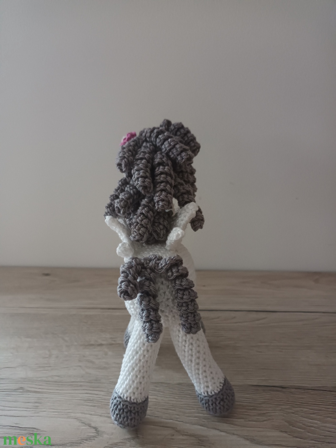 Amigurumi  Unikornis Ezüstös - játék & sport - plüssállat & játékfigura - unikornis - Meska.hu