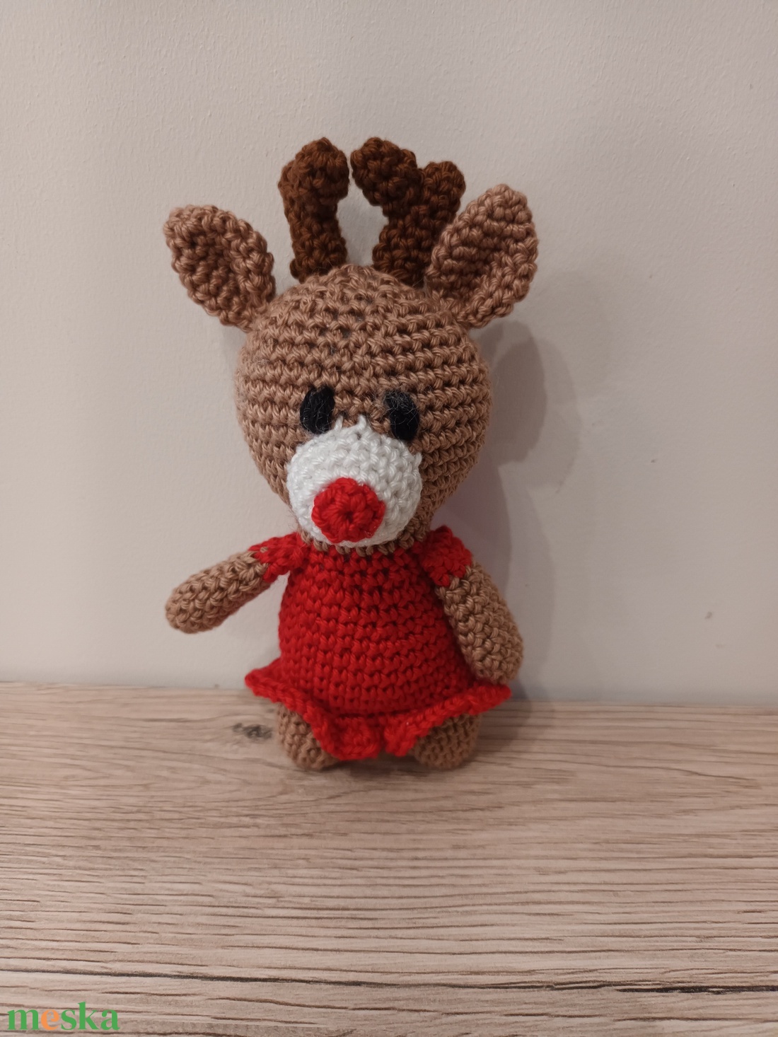 Amigurumi rénszarvaslány - játék & sport - plüssállat & játékfigura - más figura - Meska.hu