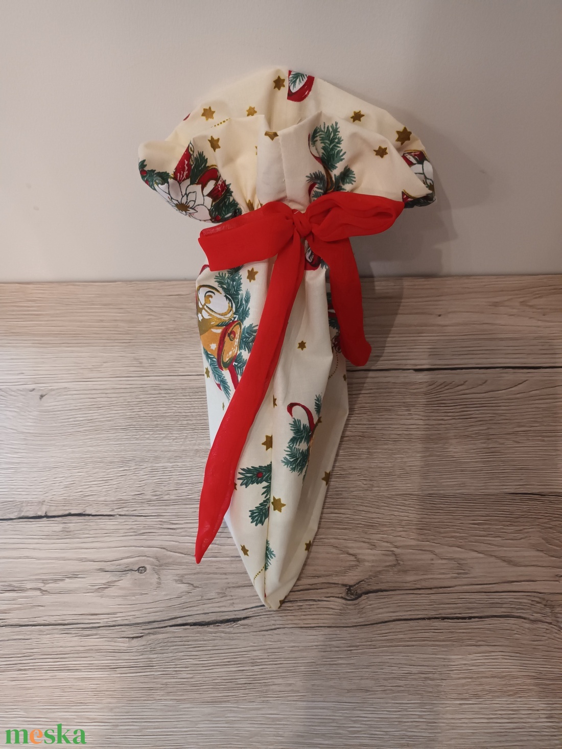 Karácsonyi ajándékzsák, Mikulászsák - karácsony - mikulás - mikulás zsák - Meska.hu