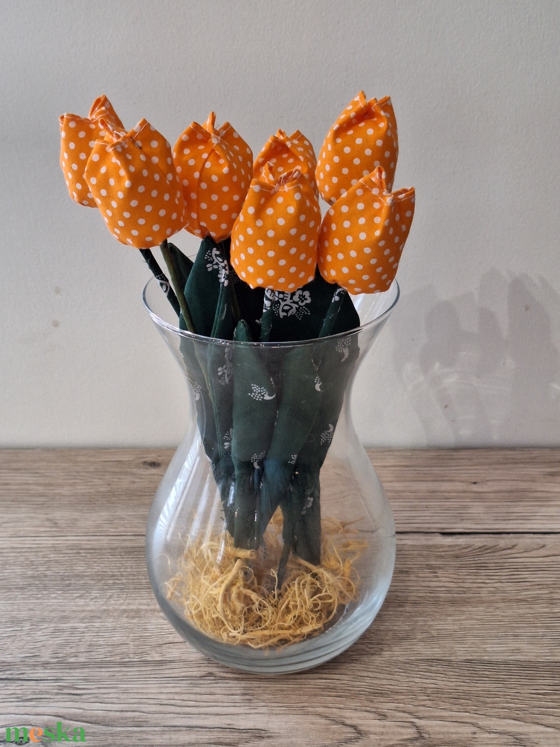 Narancs pettyes textil tulipán - otthon & életmód - dekoráció - dísztárgy - Meska.hu Narancs pettyes textil tulipán - otthon & életmód - dekoráció - dísztárgy - Meska.hu