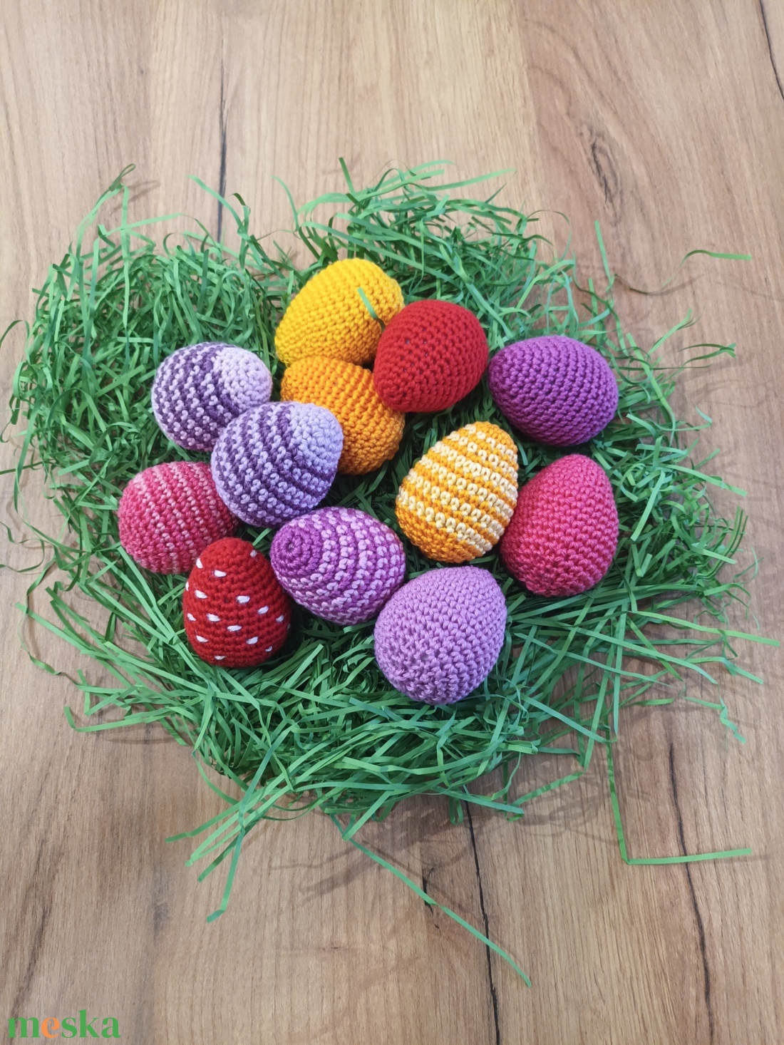 Horgolt húsvéti tojások - otthon & életmód - dekoráció - dísztárgy - Meska.hu