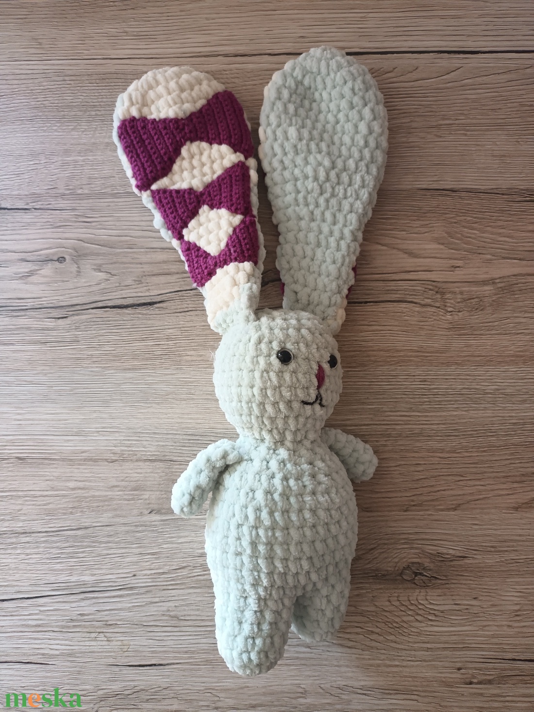 Amigurumi Kockásfülű nyúl - játék & sport - plüssállat & játékfigura - nyuszi - Meska.hu Amigurumi Kockásfülű nyúl - játék & sport - plüssállat & játékfigura - nyuszi - Meska.hu
