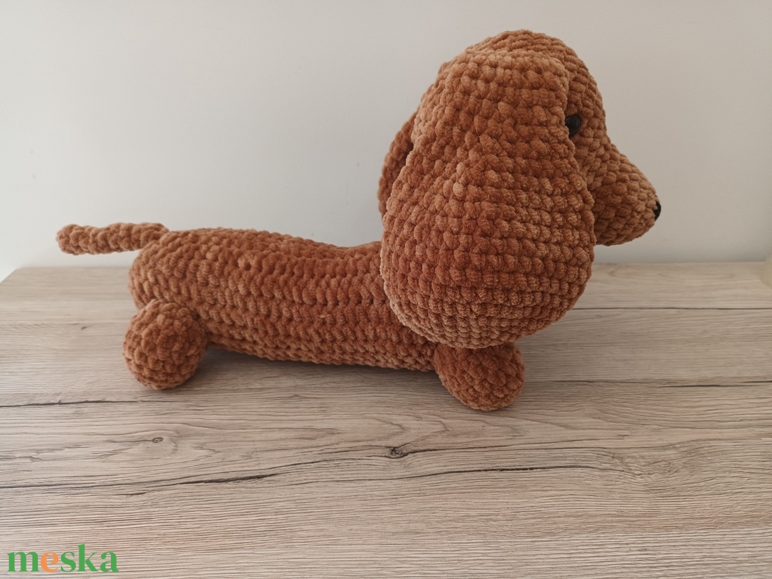 Tappancs, az amigurumi tacskó - játék & sport - plüssállat & játékfigura - kutya - Meska.hu Tappancs, az amigurumi tacskó - játék & sport - plüssállat & játékfigura - kutya - Meska.hu