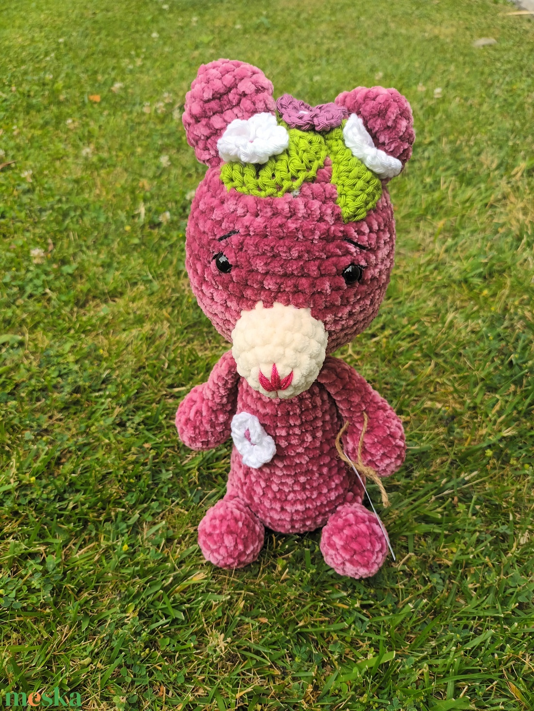 Málna, amigurumi maci - játék & sport - plüssállat & játékfigura - maci - Meska.hu Málna, amigurumi maci - játék & sport - plüssállat & játékfigura - maci - Meska.hu