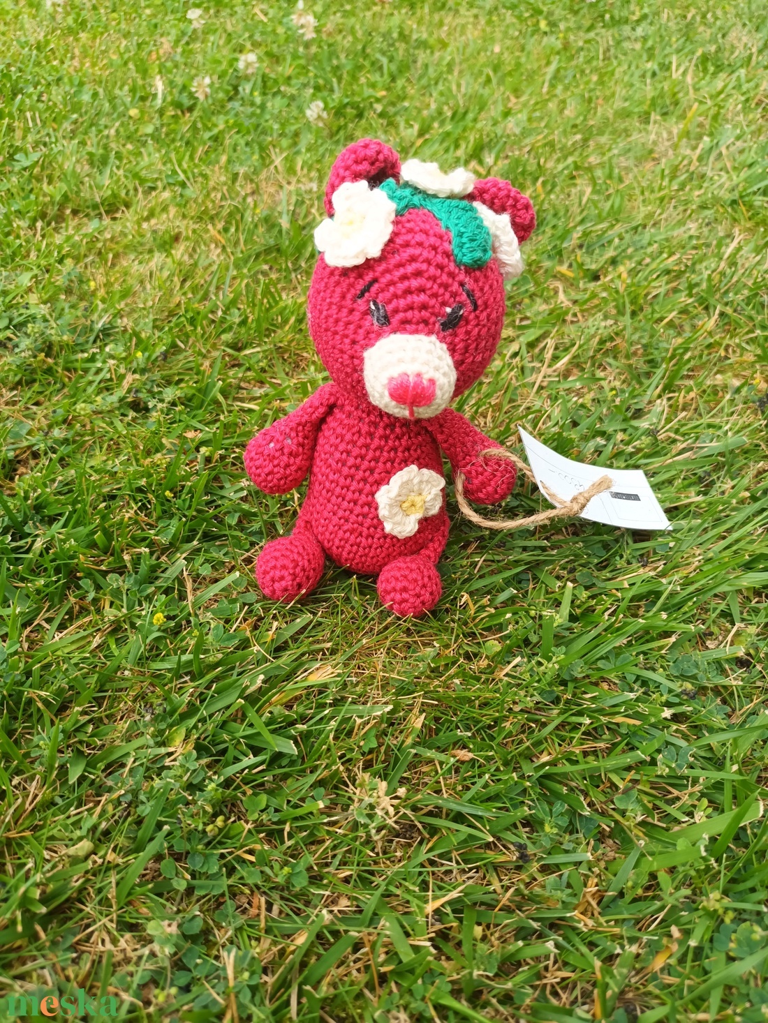 Kis Virág amigurumi maci - játék & sport - plüssállat & játékfigura - maci - Meska.hu Kis Virág amigurumi maci - játék & sport - plüssállat & játékfigura - maci - Meska.hu