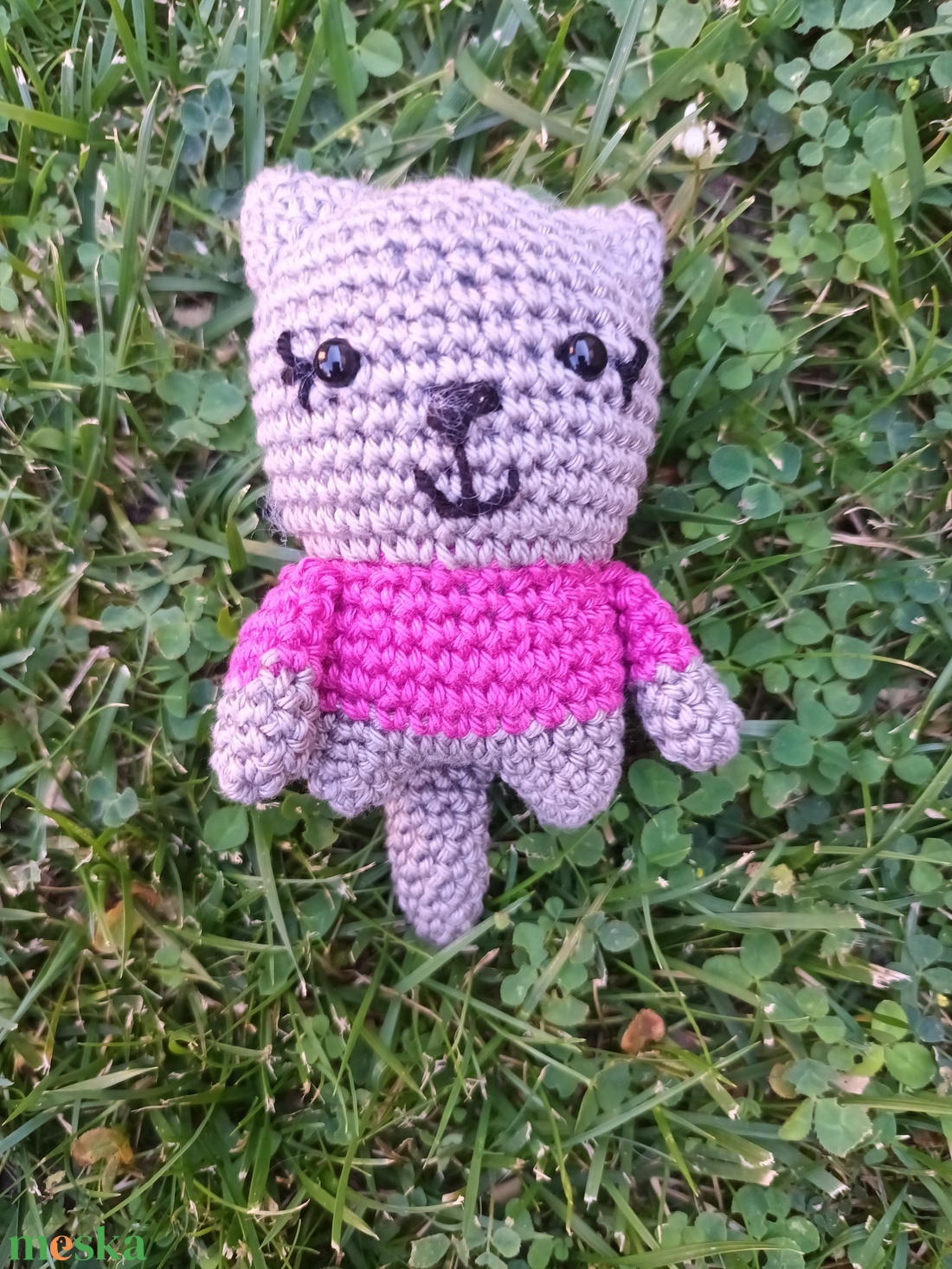 Cica-Mica, amigurumi cica - játék & sport - plüssállat & játékfigura - cica - Meska.hu