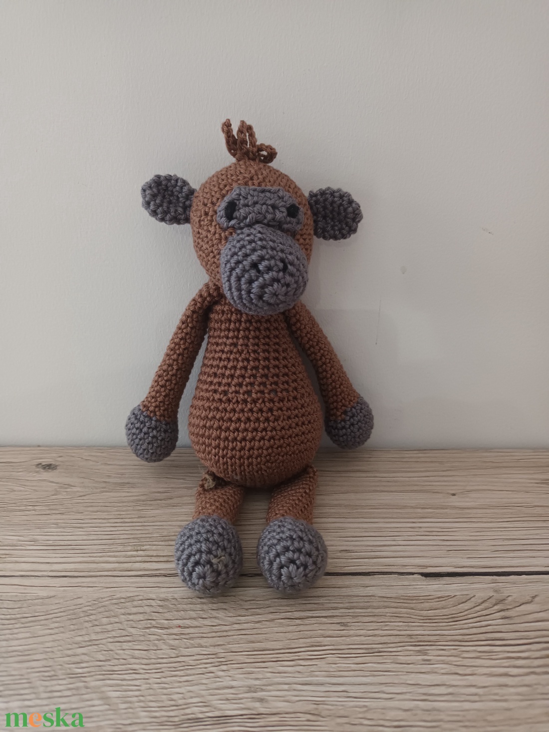 Amigurumi Kiki Majom - játék & sport - plüssállat & játékfigura - más figura - Meska.hu