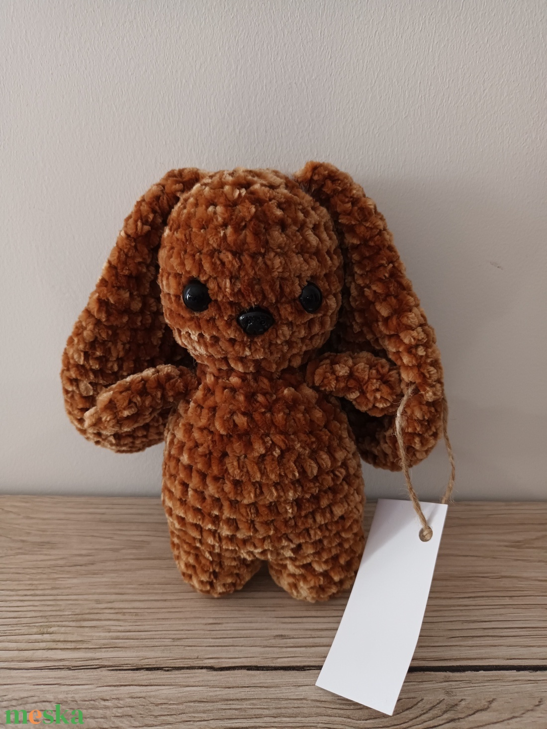 Amigurumi Barnus nyuszi - játék & sport - plüssállat & játékfigura - nyuszi - Meska.hu