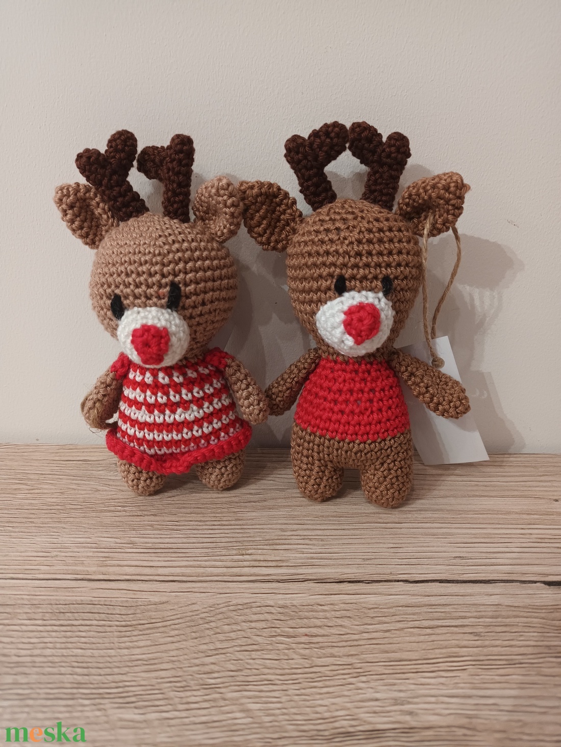 Amigurumi rénszarvas Rudolf - játék & sport - plüssállat & játékfigura - más figura - Meska.hu