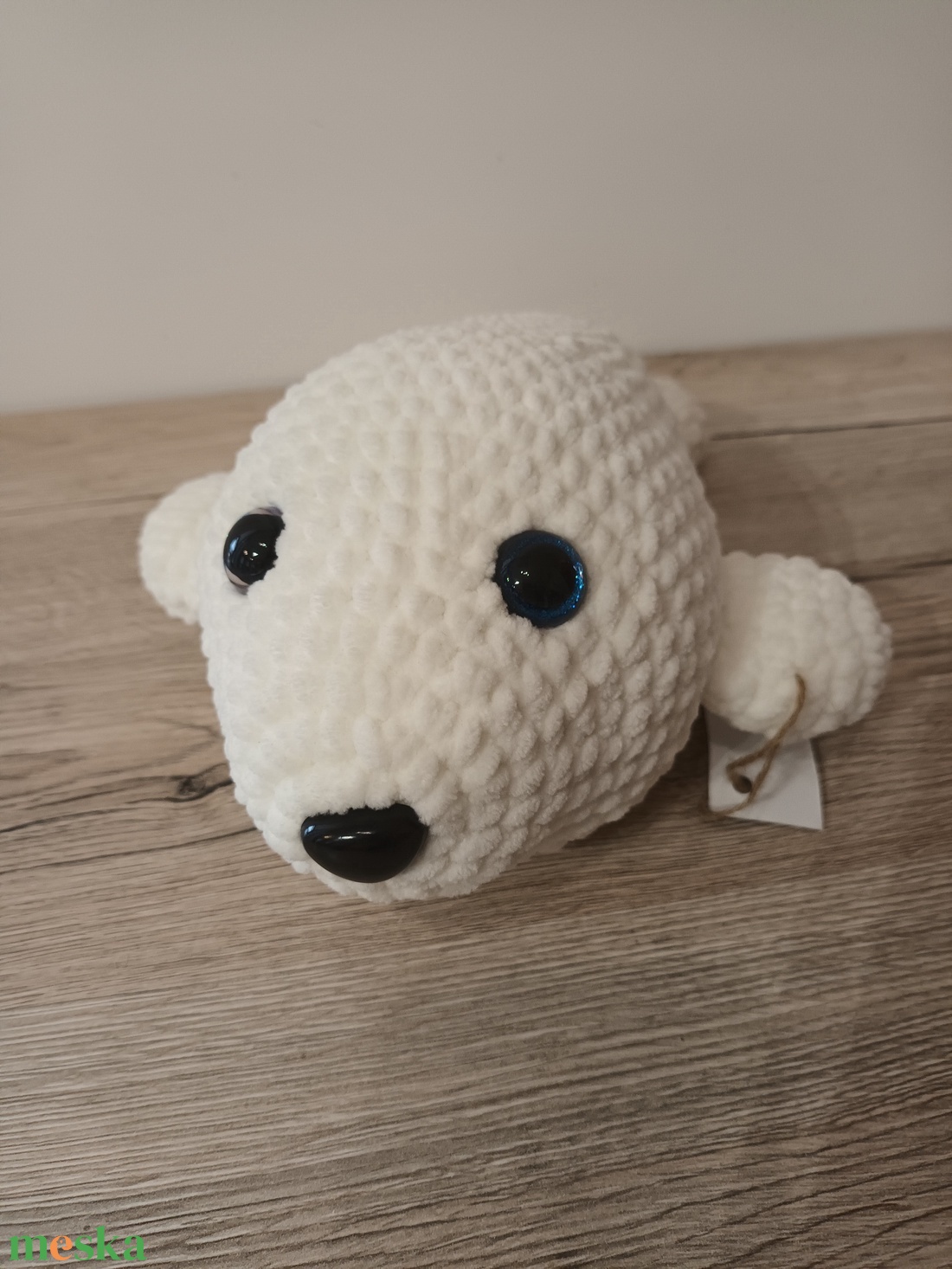 Amigurumi bébi fóka - játék & sport - plüssállat & játékfigura - más figura - Meska.hu