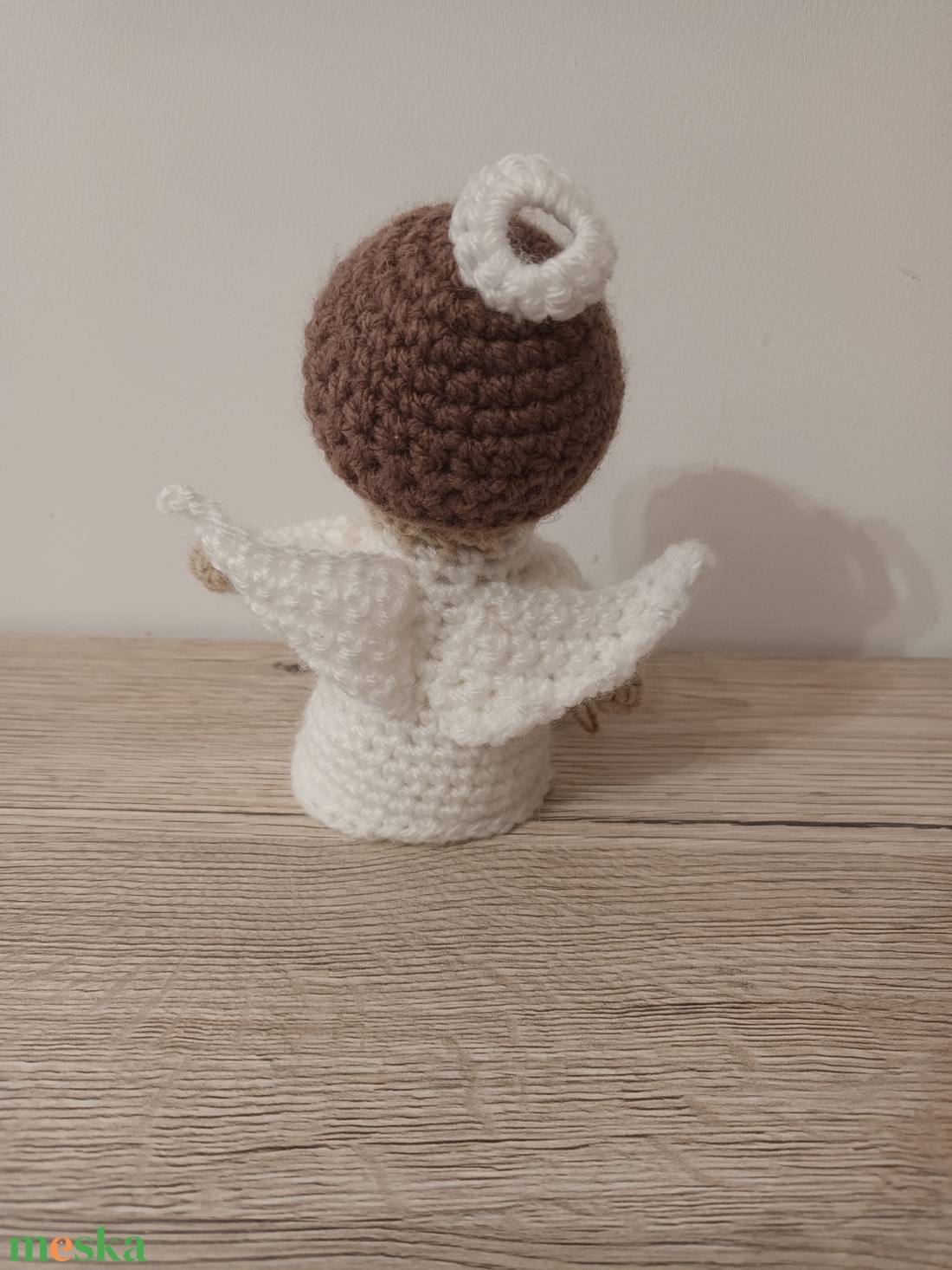 Amigurumi angyal - karácsony - karácsonyi lakásdekoráció - karácsonyi manók, figurák - Meska.hu