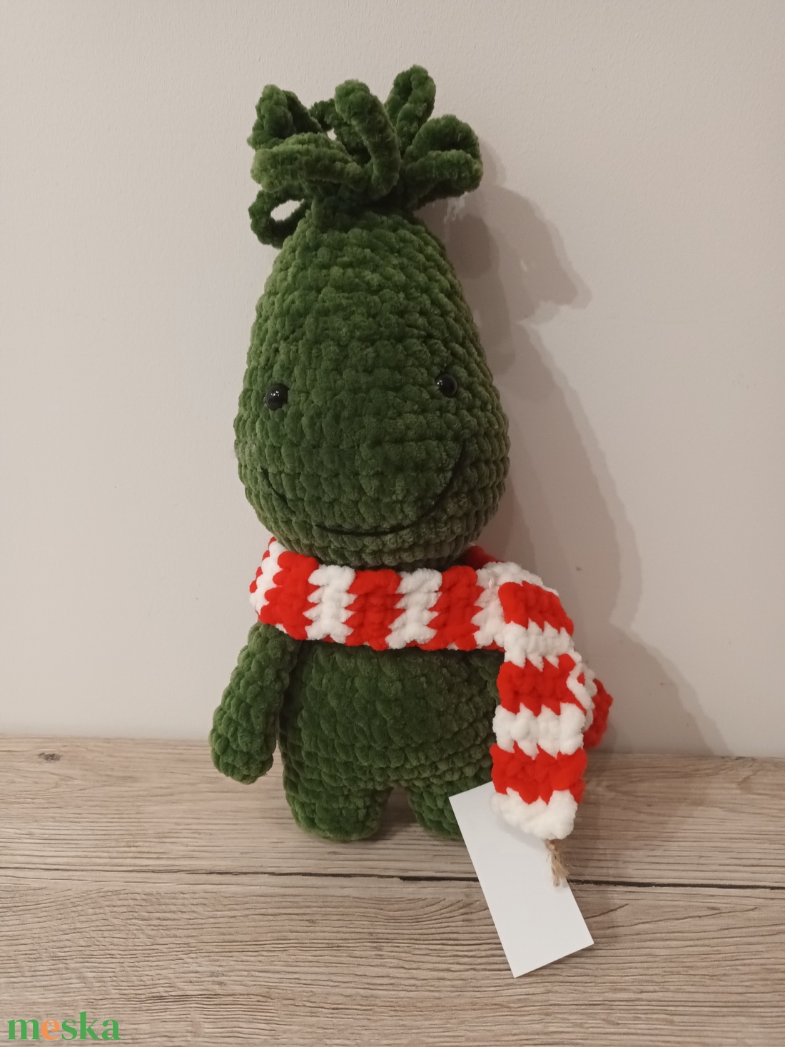 Amigurumi Grincs - karácsony - karácsonyi lakásdekoráció - karácsonyi manók, figurák - Meska.hu