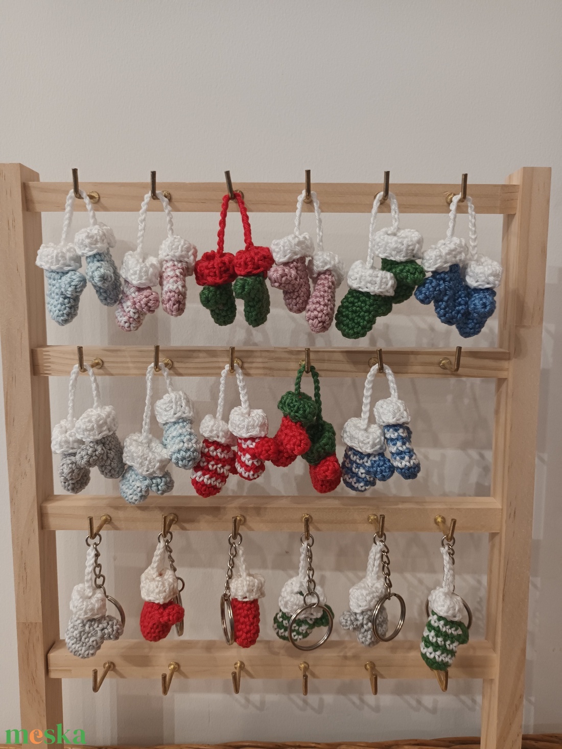 Horgolt mini kesztyűk - otthon & életmód - dekoráció - dísztárgy - Meska.hu