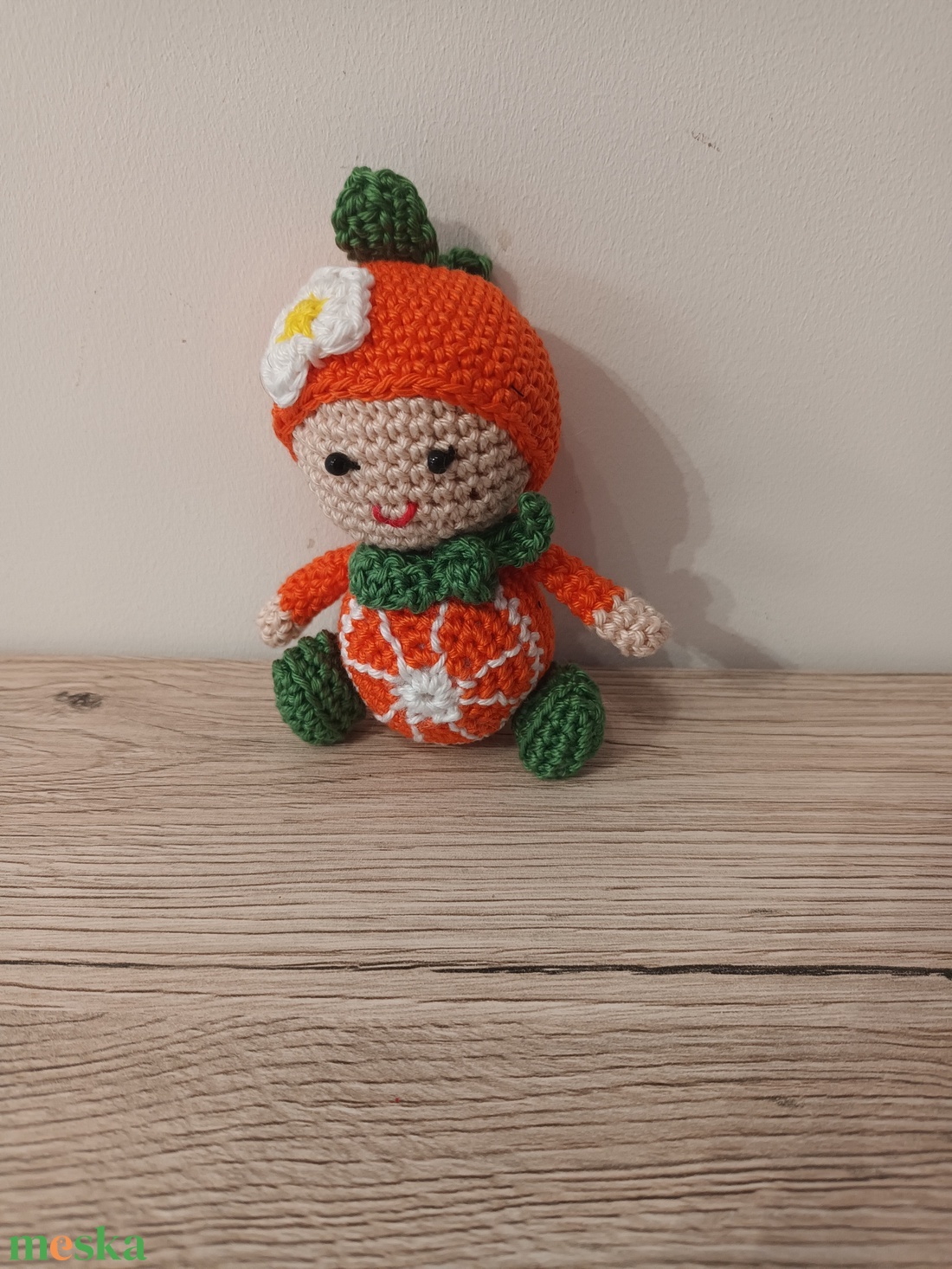 Amigurumi Nara, a horgolt narancs - játék & sport - plüssállat & játékfigura - más figura - Meska.hu