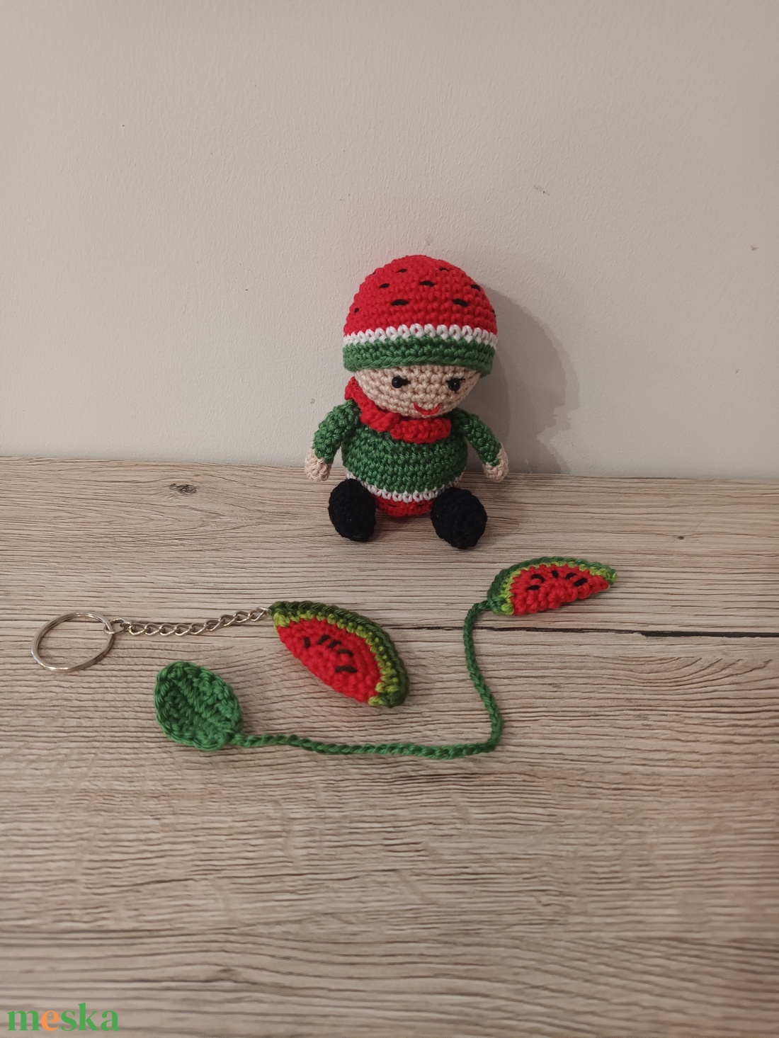 Amigurumi Dini, a horgolt dinnye - játék & sport - plüssállat & játékfigura - más figura - Meska.hu