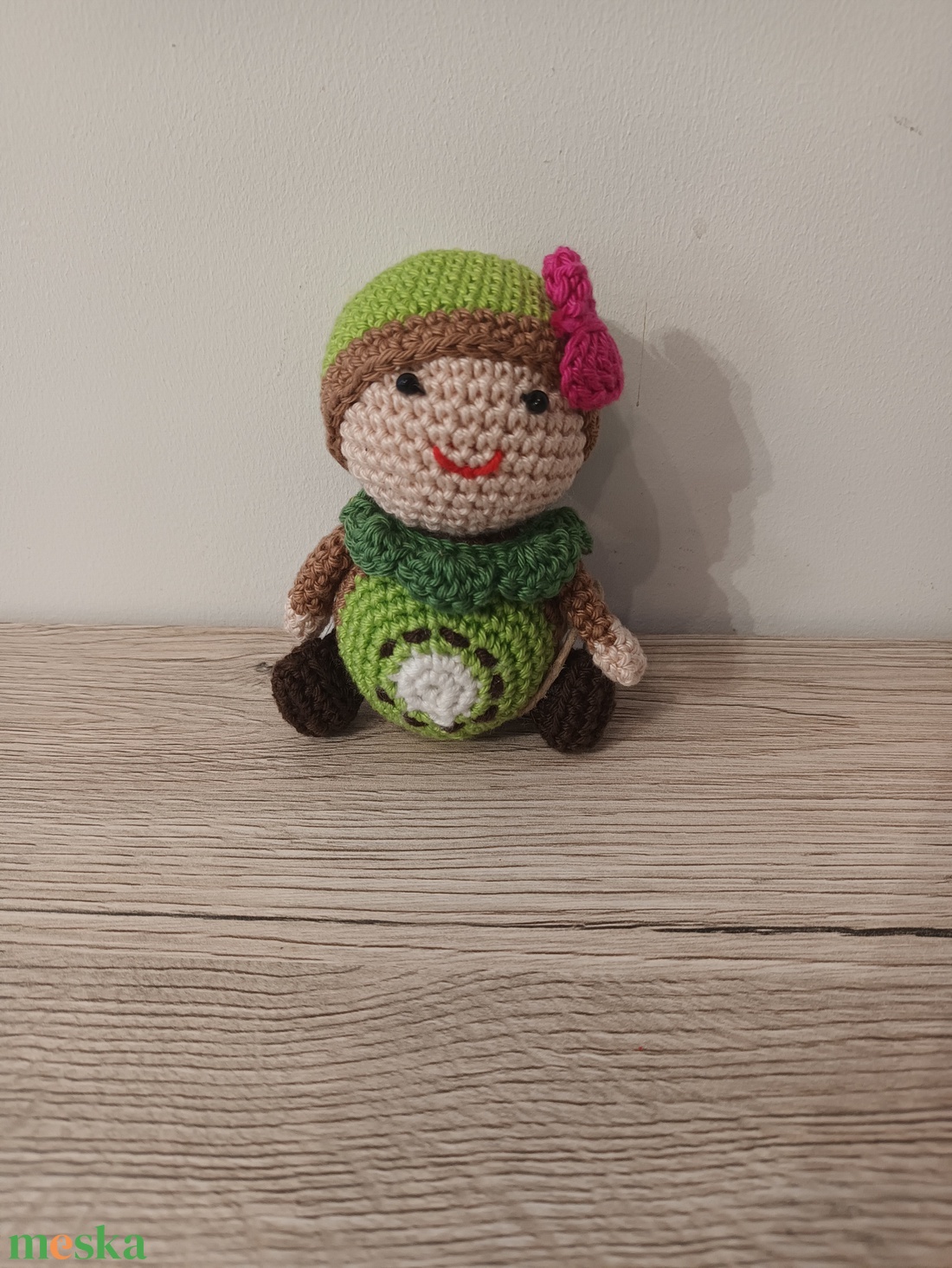 Amigurumi Kiki, a horgolt kivi - játék & sport - plüssállat & játékfigura - más figura - Meska.hu