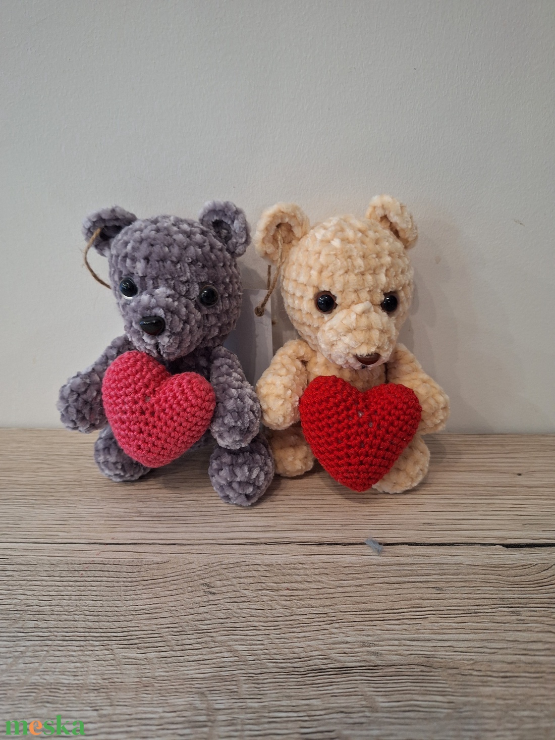 Amigurumi plüss maci szívvel - játék & sport - plüssállat & játékfigura - maci - Meska.hu