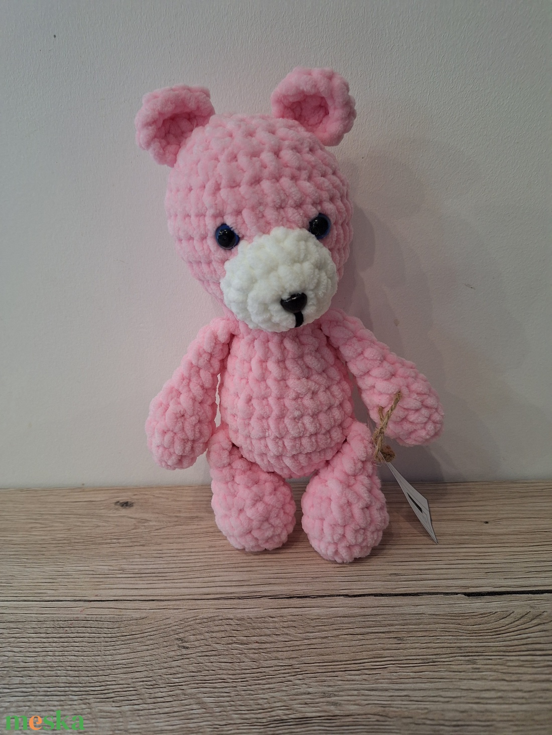 Amigurumi Pinky Maci - játék & sport - plüssállat & játékfigura - maci - Meska.hu