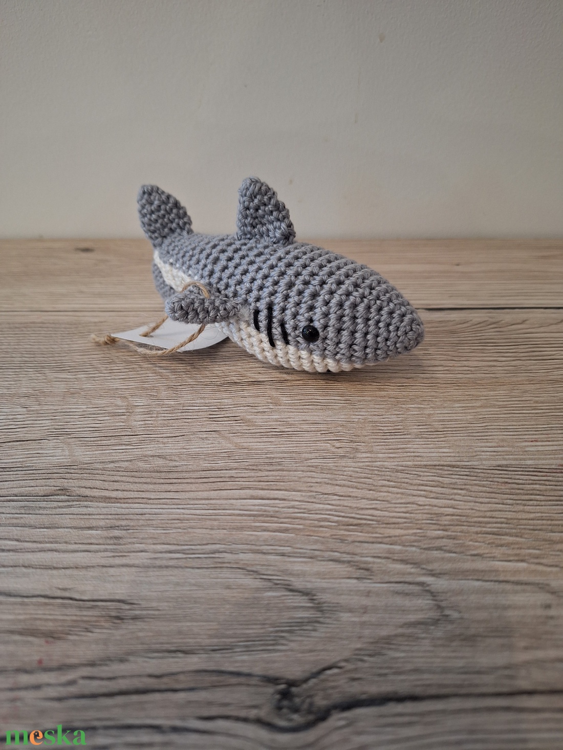 Amigurumi cápa - játék & sport - plüssállat & játékfigura - hal - Meska.hu