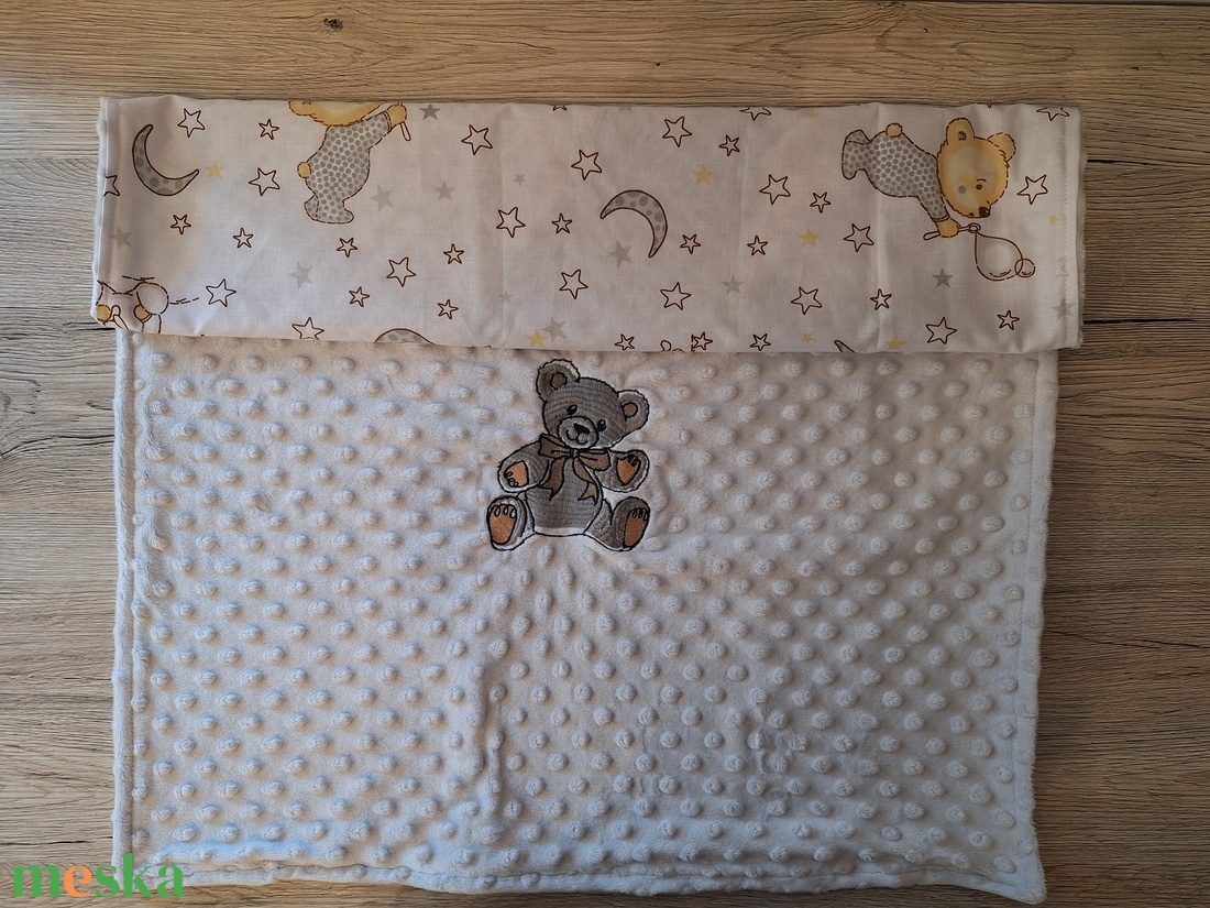 Kétoldalas babatakaró fehér - baba - mama - baba ágynemű - babatakaró, gyerek pléd - Meska.hu