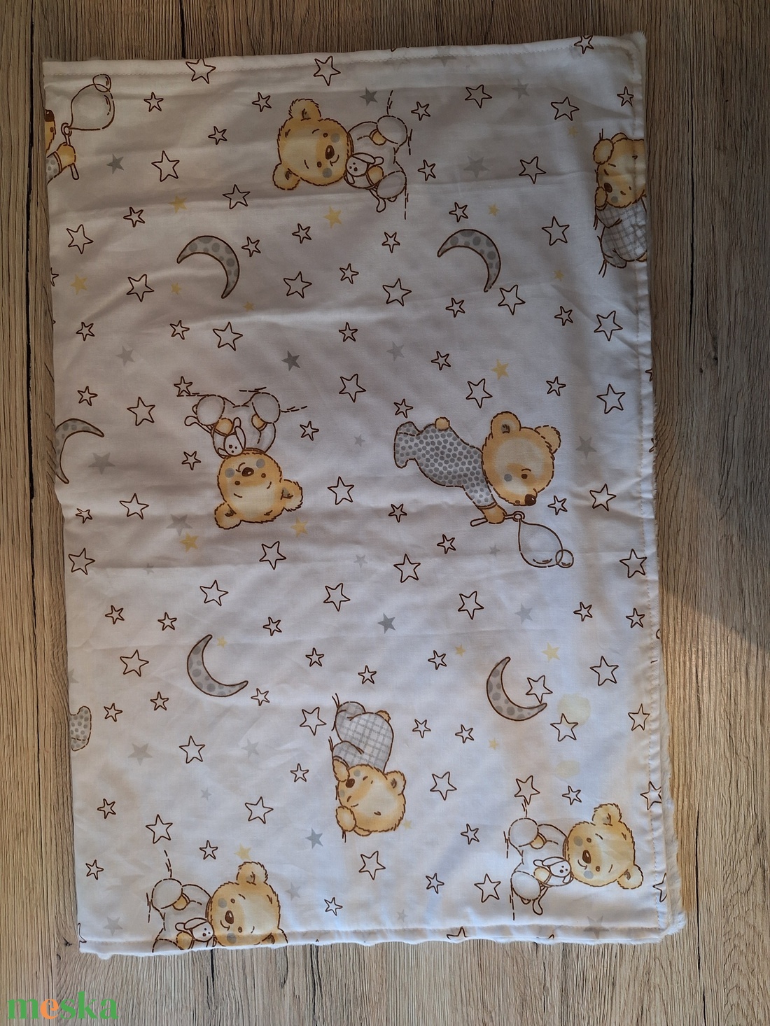 Kétoldalas babatakaró fehér - baba - mama - baba ágynemű - babatakaró, gyerek pléd - Meska.hu