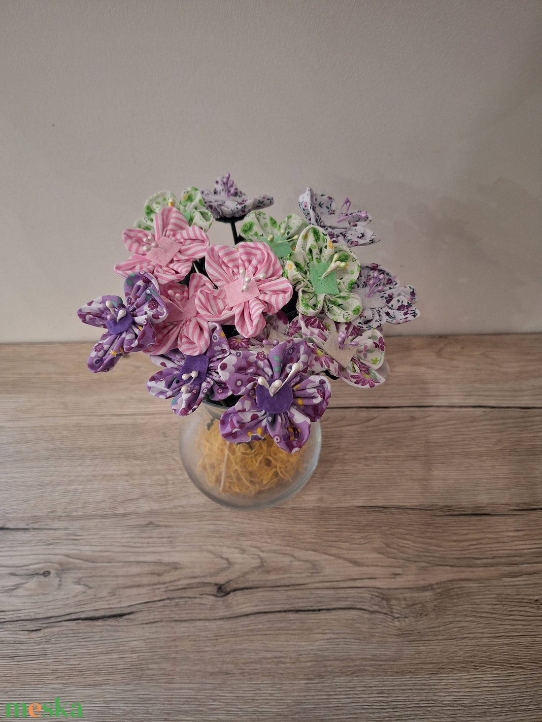 Nyári textil virágok  - otthon & életmód - virágdekoráció - virágok - szálas virág - Meska.hu