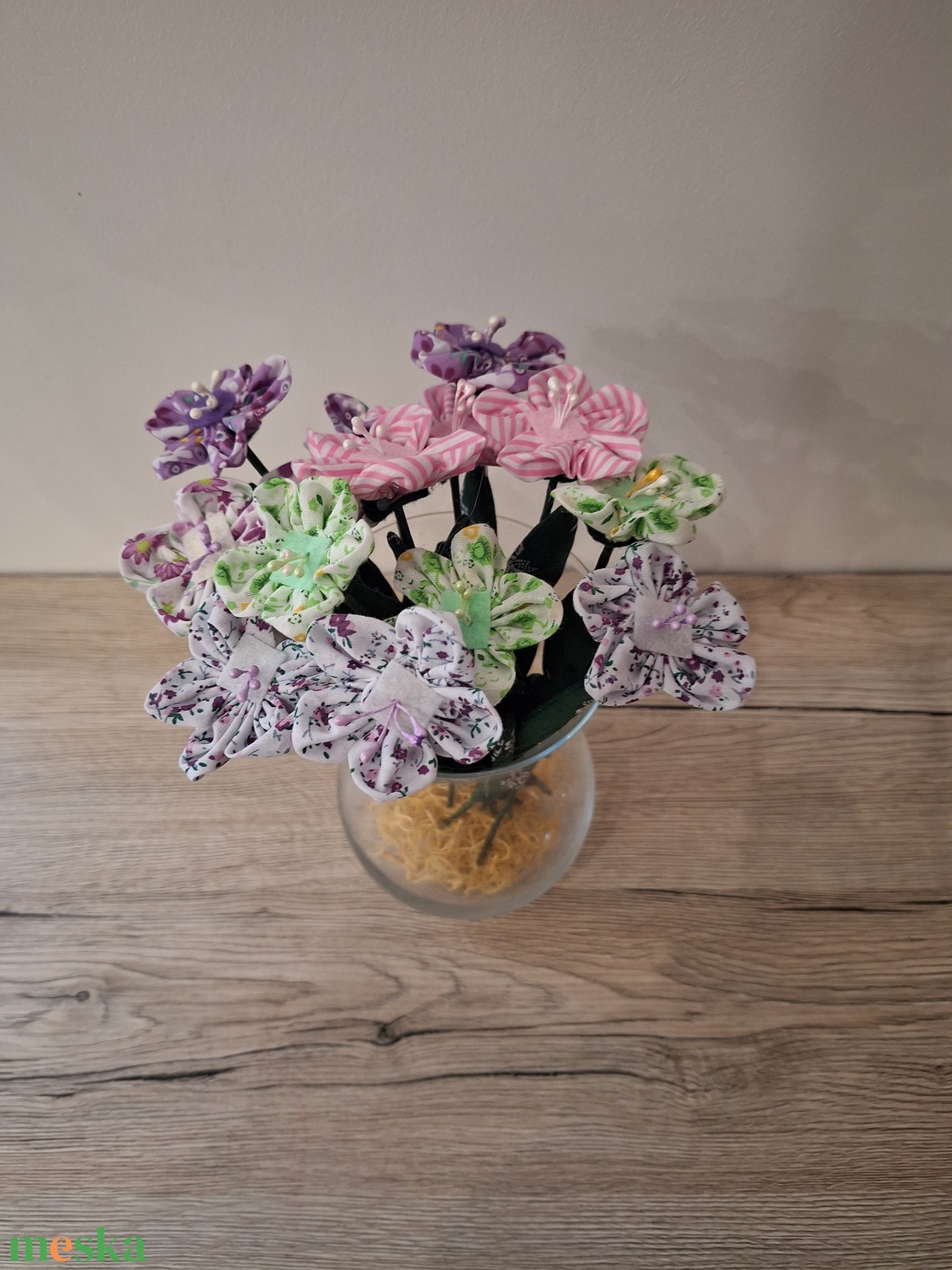 Nyári textil virágok  - otthon & életmód - virágdekoráció - virágok - szálas virág - Meska.hu