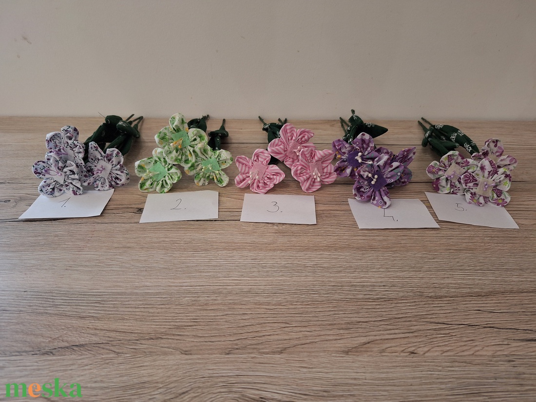 Nyári textil virágok  - otthon & életmód - virágdekoráció - virágok - szálas virág - Meska.hu