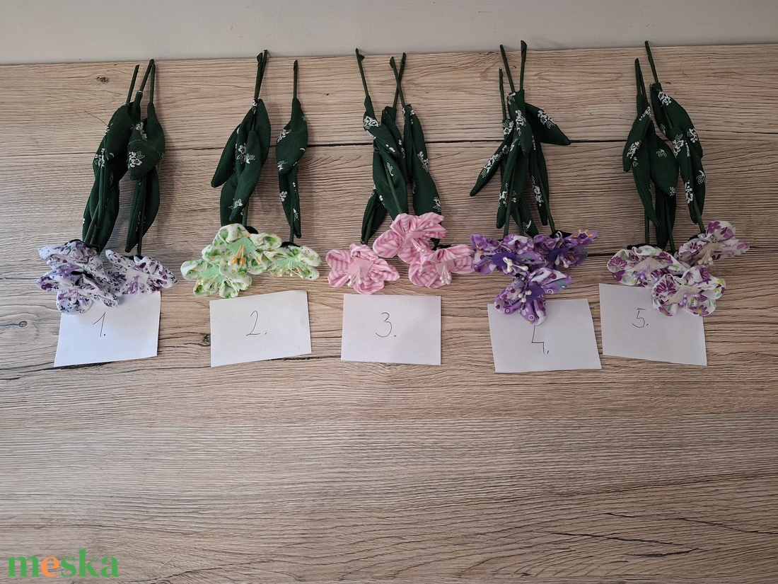 Nyári textil virágok  - otthon & életmód - virágdekoráció - virágok - szálas virág - Meska.hu