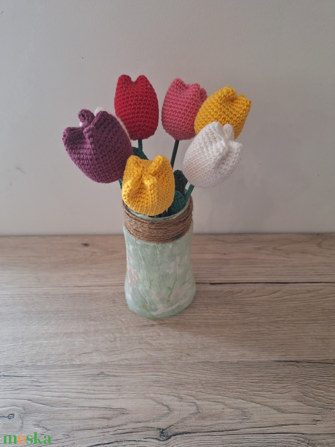 Horgolt tulipán - otthon & életmód - dekoráció - dísztárgy - Meska.hu