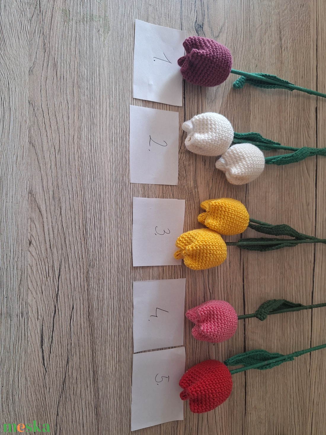 Horgolt tulipán - otthon & életmód - dekoráció - dísztárgy - Meska.hu