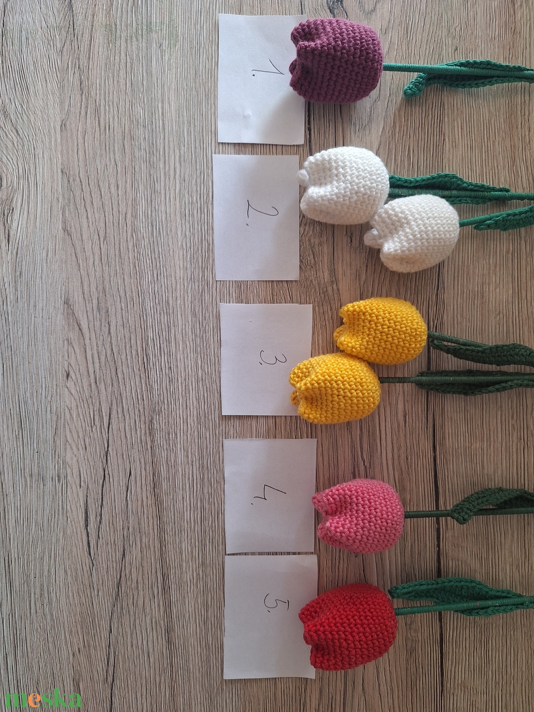 Horgolt tulipán - otthon & életmód - dekoráció - dísztárgy - Meska.hu