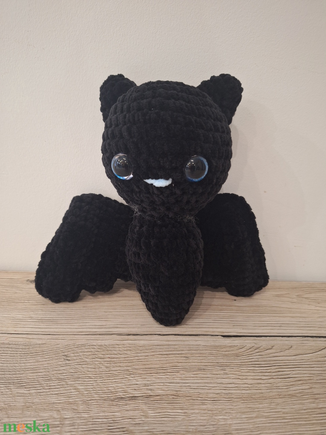 Amigurumi Denevér Dani - játék & sport - plüssállat & játékfigura - denevér - Meska.hu