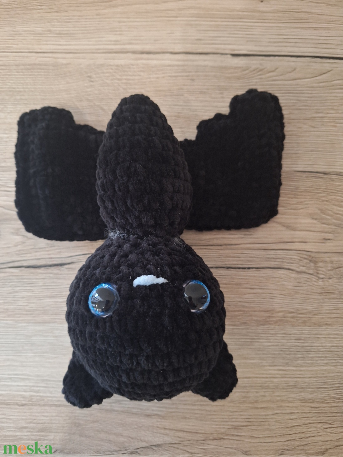 Amigurumi Denevér Dani - játék & sport - plüssállat & játékfigura - denevér - Meska.hu