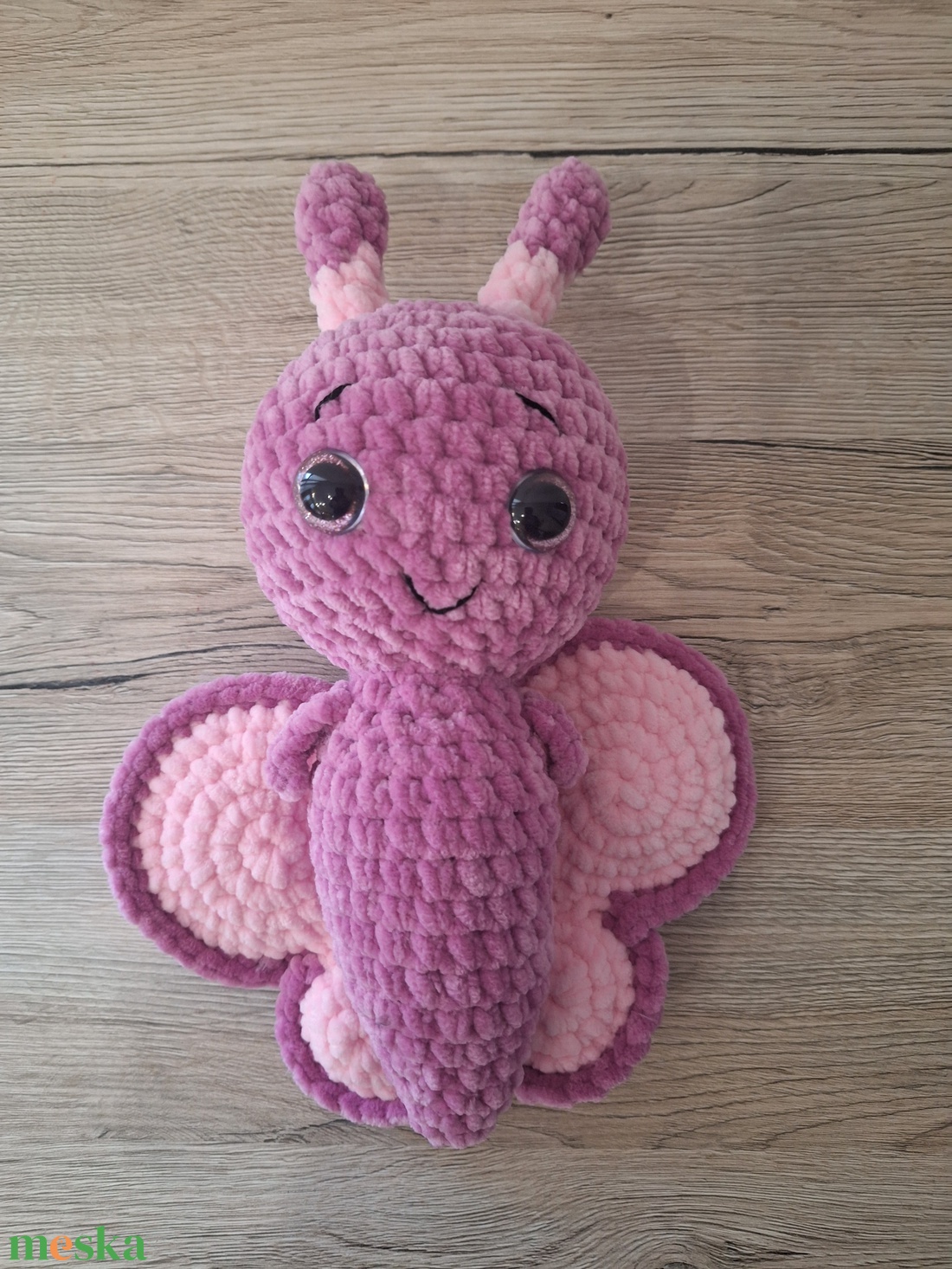 Amigurumi Pillangó Pille - játék & sport - plüssállat & játékfigura - pillangó - Meska.hu