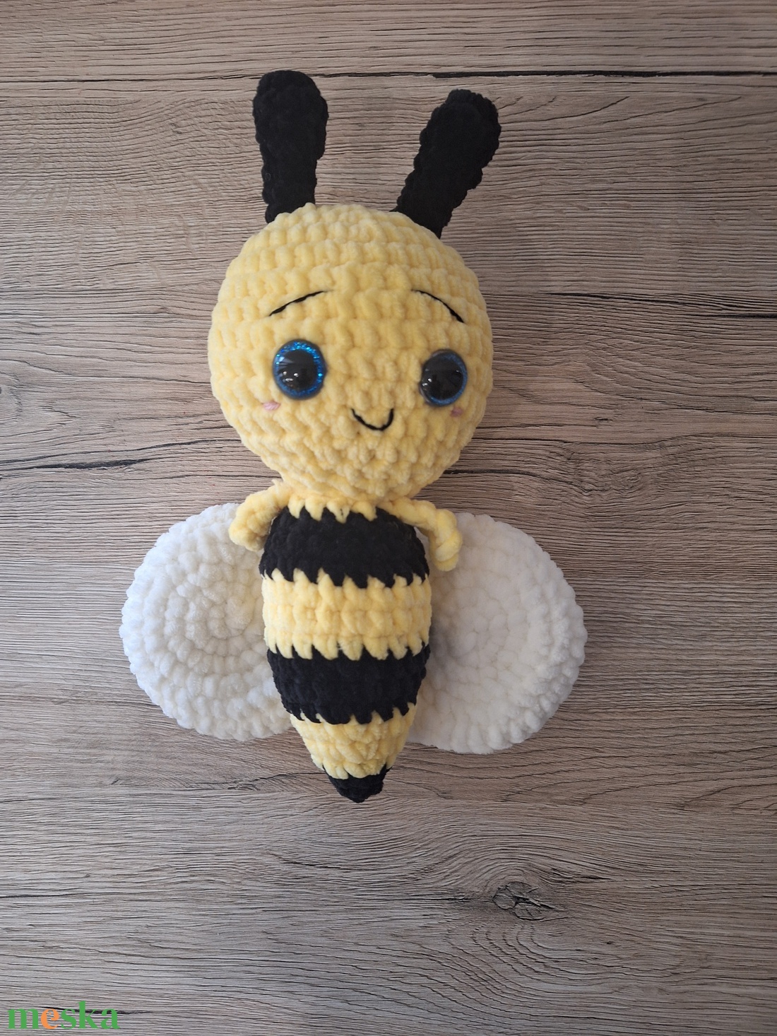 Amigurumi Mézi méhecske - játék & sport - plüssállat & játékfigura - méhecske - Meska.hu