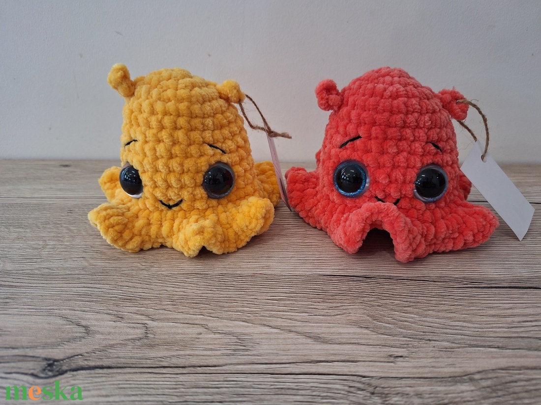 Amigurumi lapátfülű polip - játék & sport - plüssállat & játékfigura - polip, medúza - Meska.hu