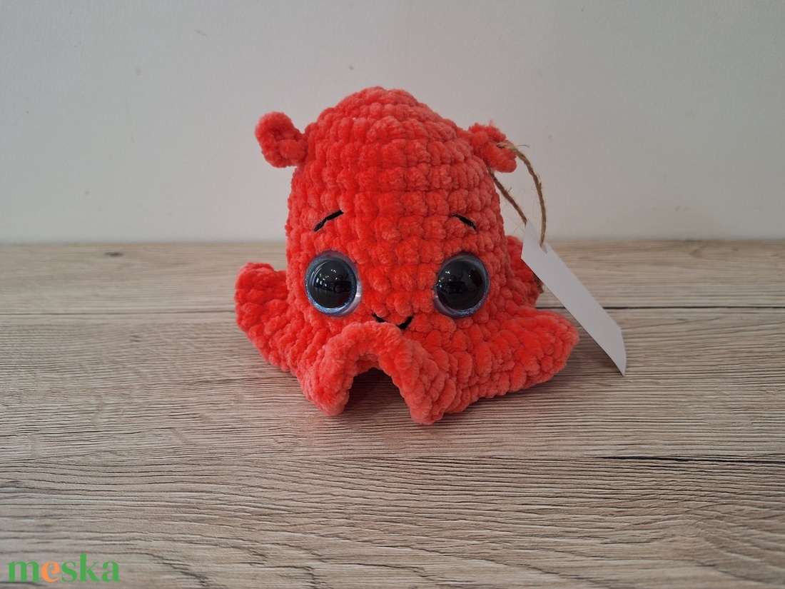 Amigurumi lapátfülű polip - játék & sport - plüssállat & játékfigura - polip, medúza - Meska.hu