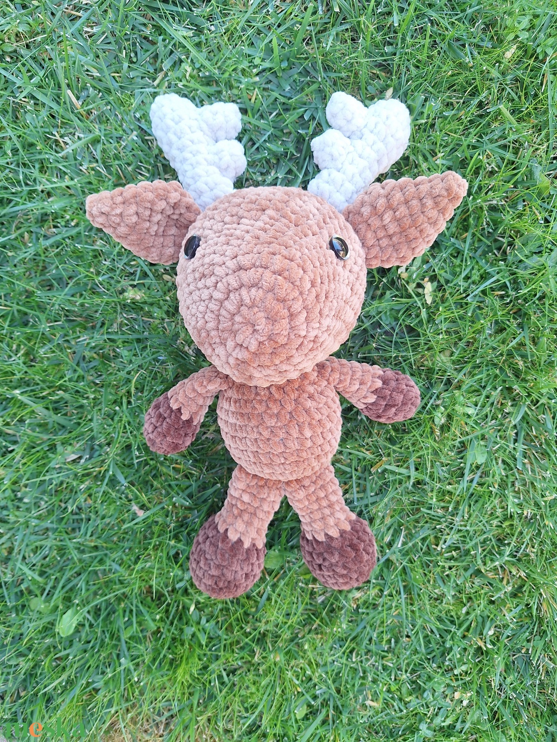 Amigurumi plüss rénszarvas - játék & sport - plüssállat & játékfigura - őzike, szarvas - Meska.hu
