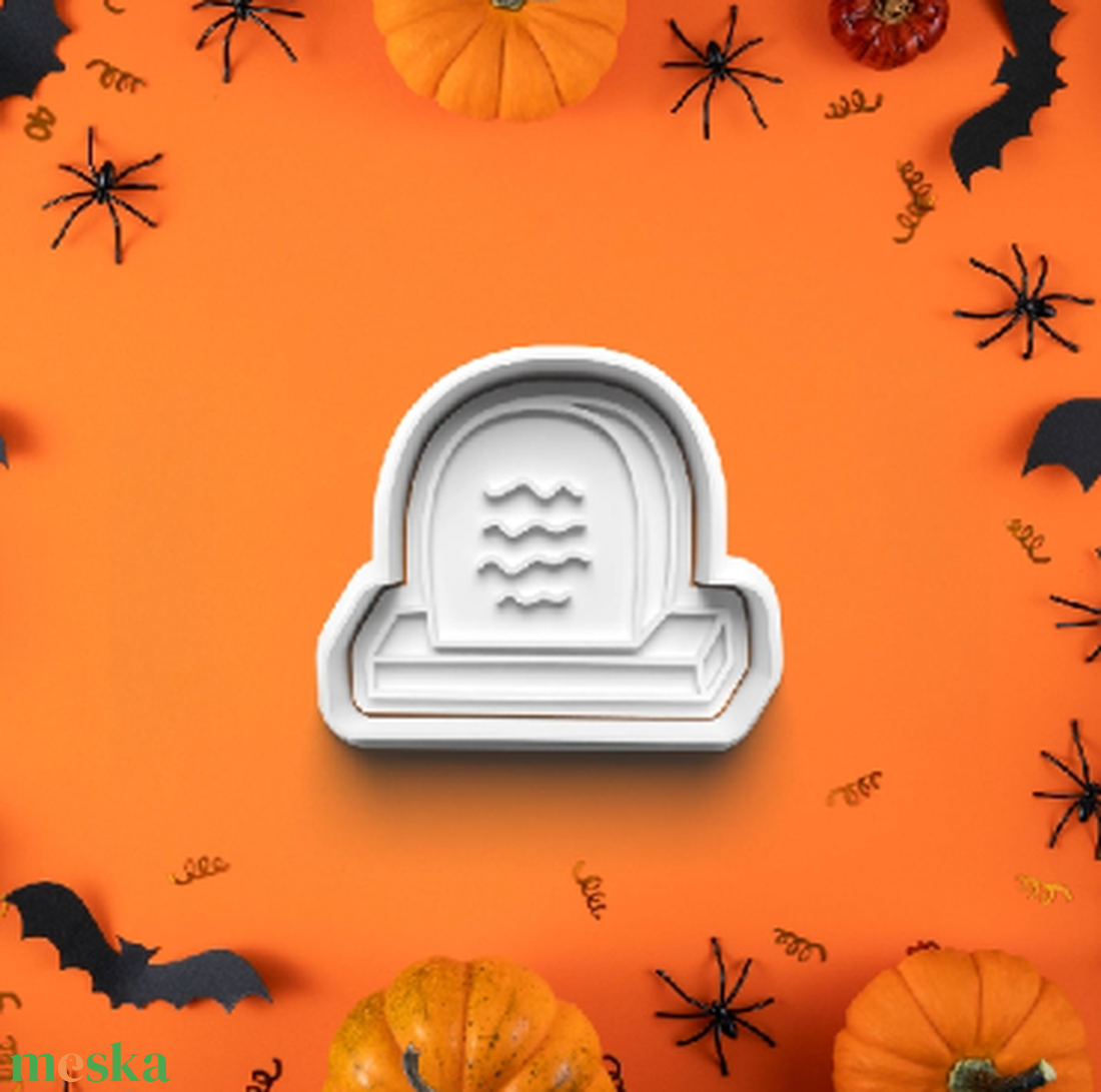 Sírkő forma - otthon & életmód - dekoráció - halloween - halloweeni sütikiszúrók - Meska.hu