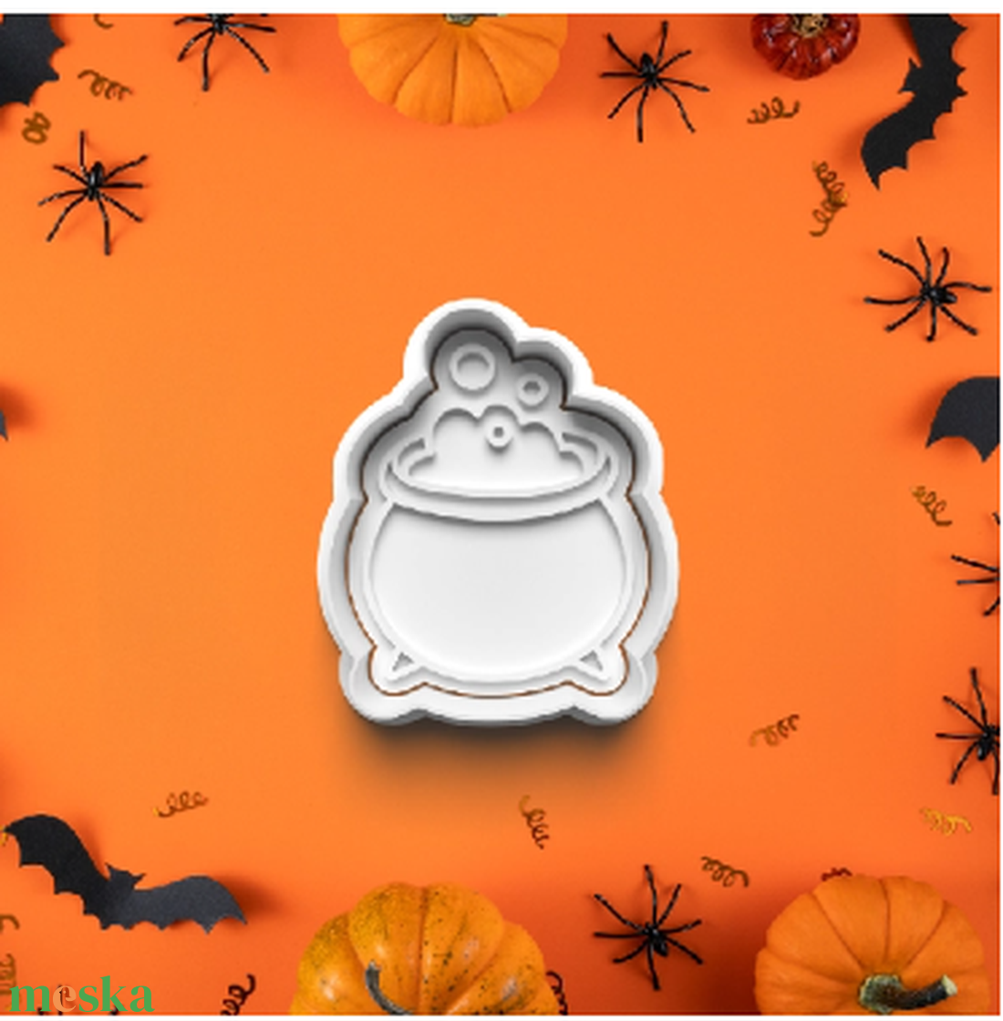 Boszorkány üst forma - otthon & életmód - dekoráció - halloween - halloweeni sütikiszúrók - Meska.hu