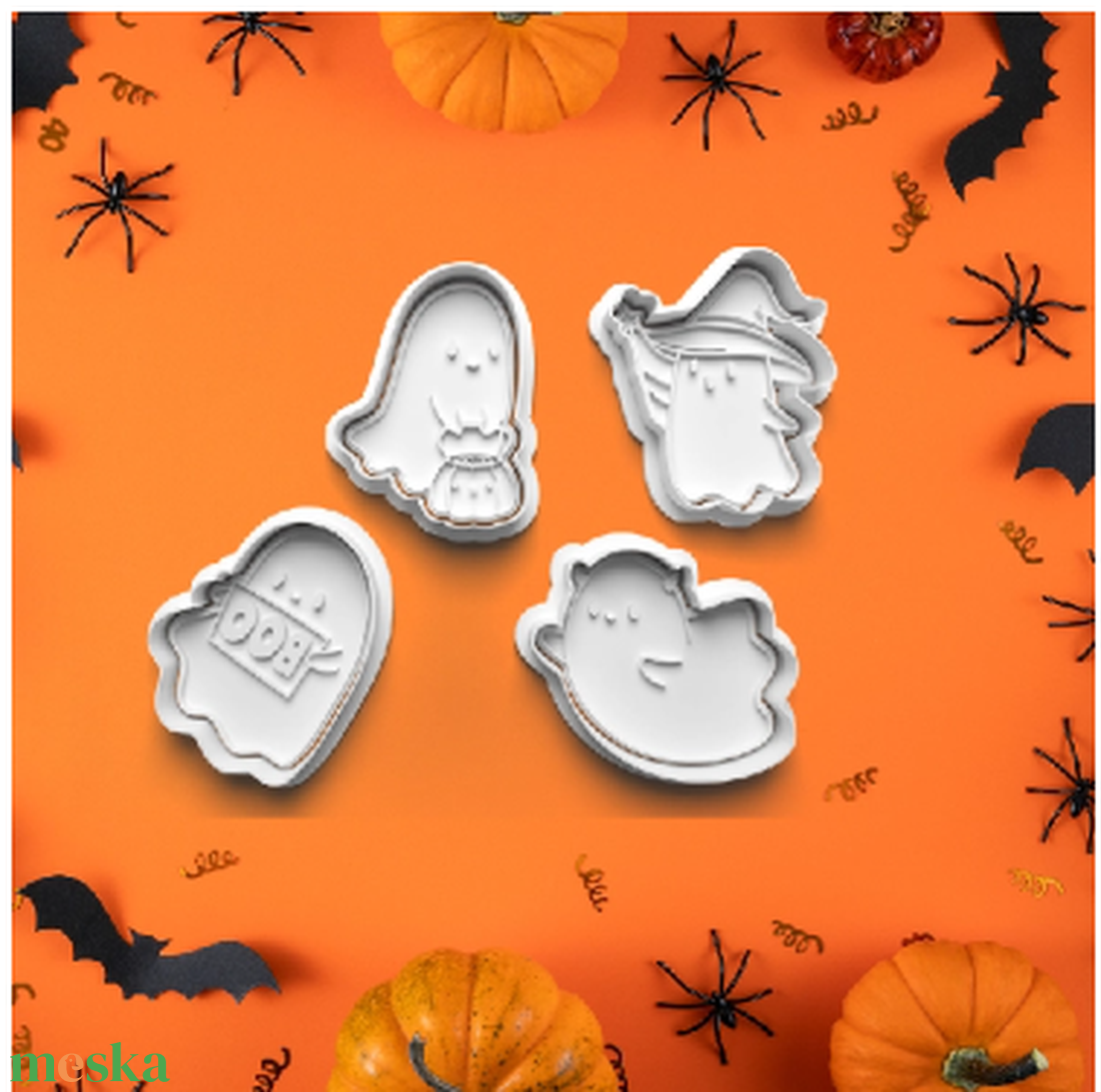 Szellemecske 4 db-os forma - otthon & életmód - dekoráció - halloween - halloweeni sütikiszúrók - Meska.hu Szellemecske 4 db-os forma - otthon & életmód - dekoráció - halloween - halloweeni sütikiszúrók - Meska.hu