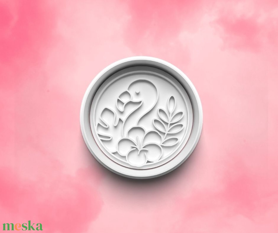 Flamingo sütiforma - élelmiszer - édesség - mézeskalács - Meska.hu