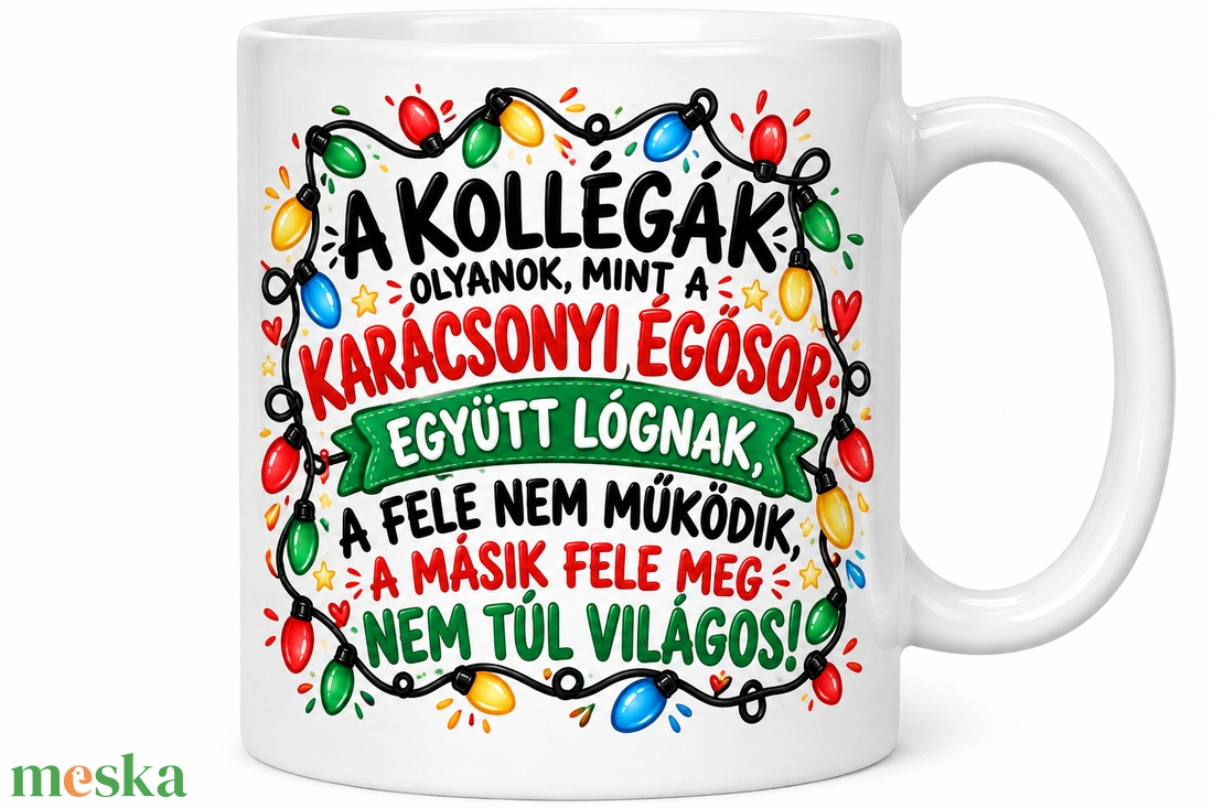 Vicces Karácsonyi bögre  - otthon & életmód - konyhafelszerelés, tálalás - tálalás - bögre & csésze - Meska.hu