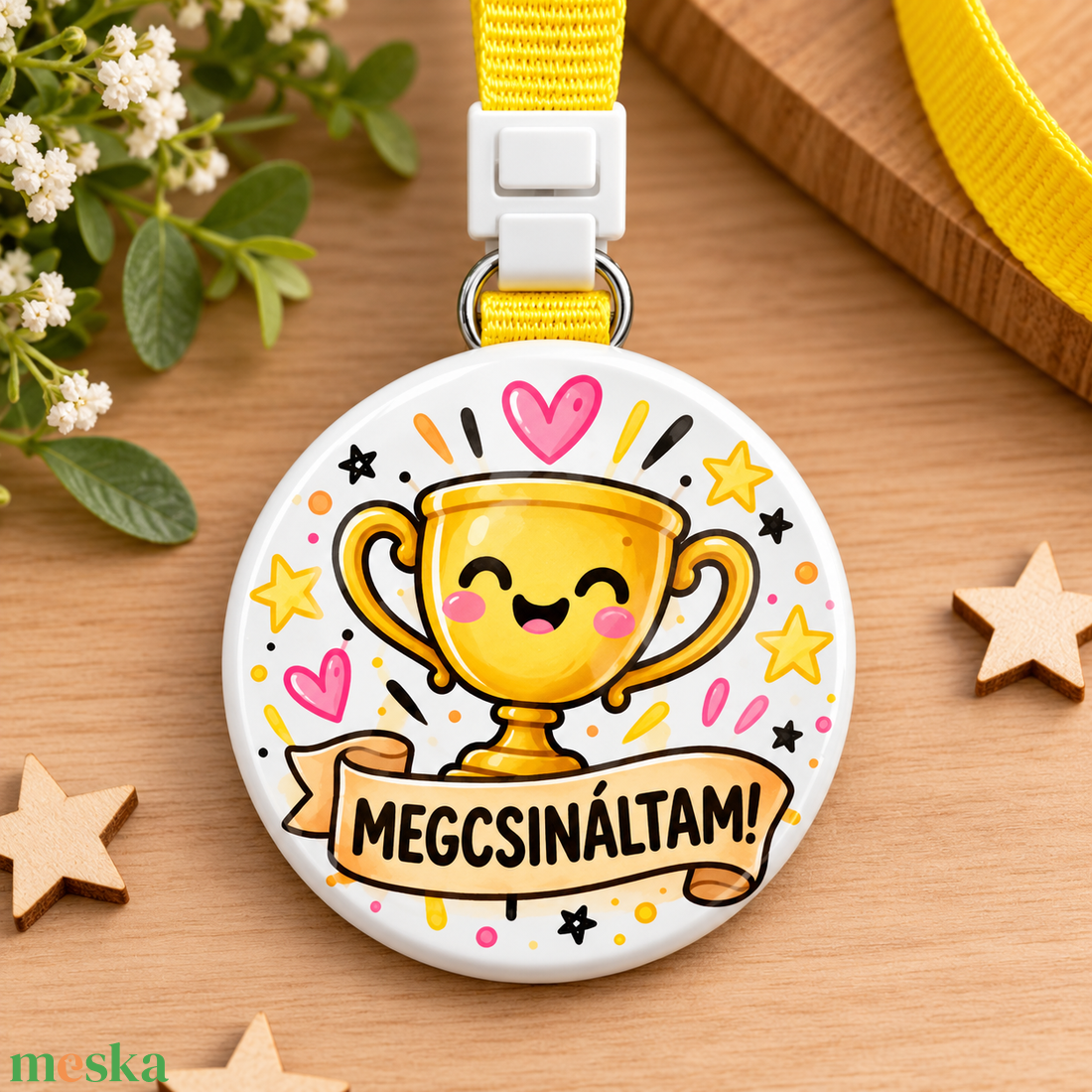 Nyakba akasztható érem egyedi képpel vagy szöveggel  - ékszer - kitűző és bross - Meska.hu