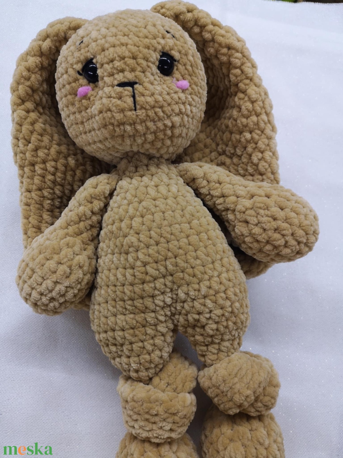 Horgolt nyuszi plüss - játék & sport - plüssállat & játékfigura - nyuszi - Meska.hu