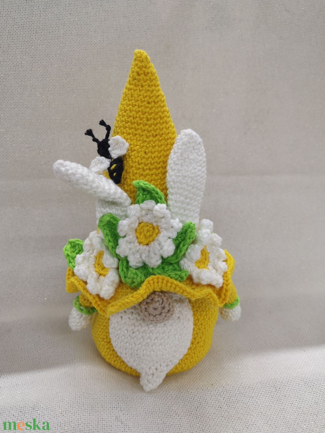 � Horgolt tavaszi gnóm tároló � vidám húsvéti asztaldísz �  - otthon & életmód - tárolás & rendszerezés - tárolókosár - Meska.hu