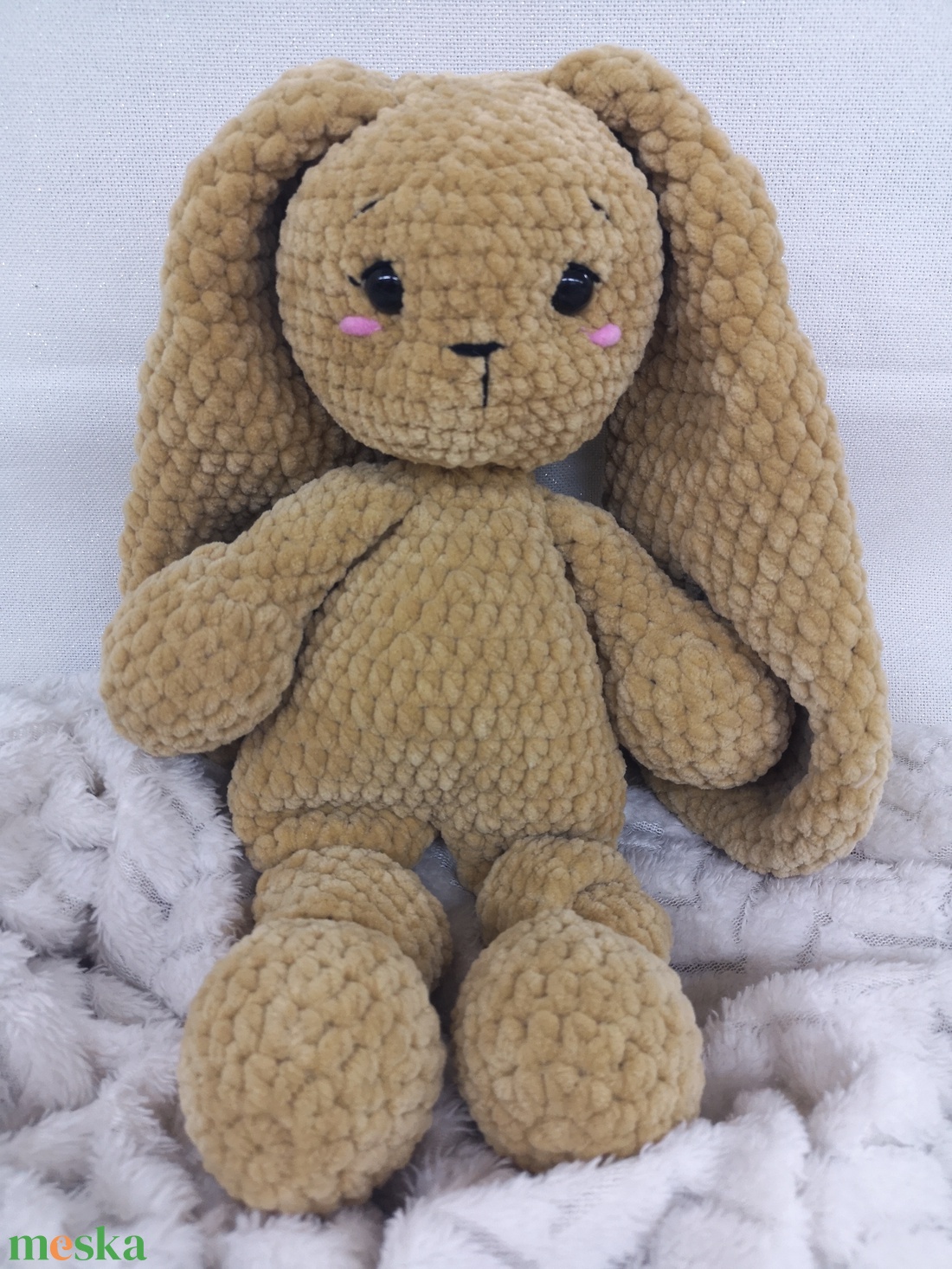 Puha, ölelhető horgolt nyuszi plüss � a tökéletes húsvéti ajándék � - játék & sport - plüssállat & játékfigura - nyuszi - Meska.hu