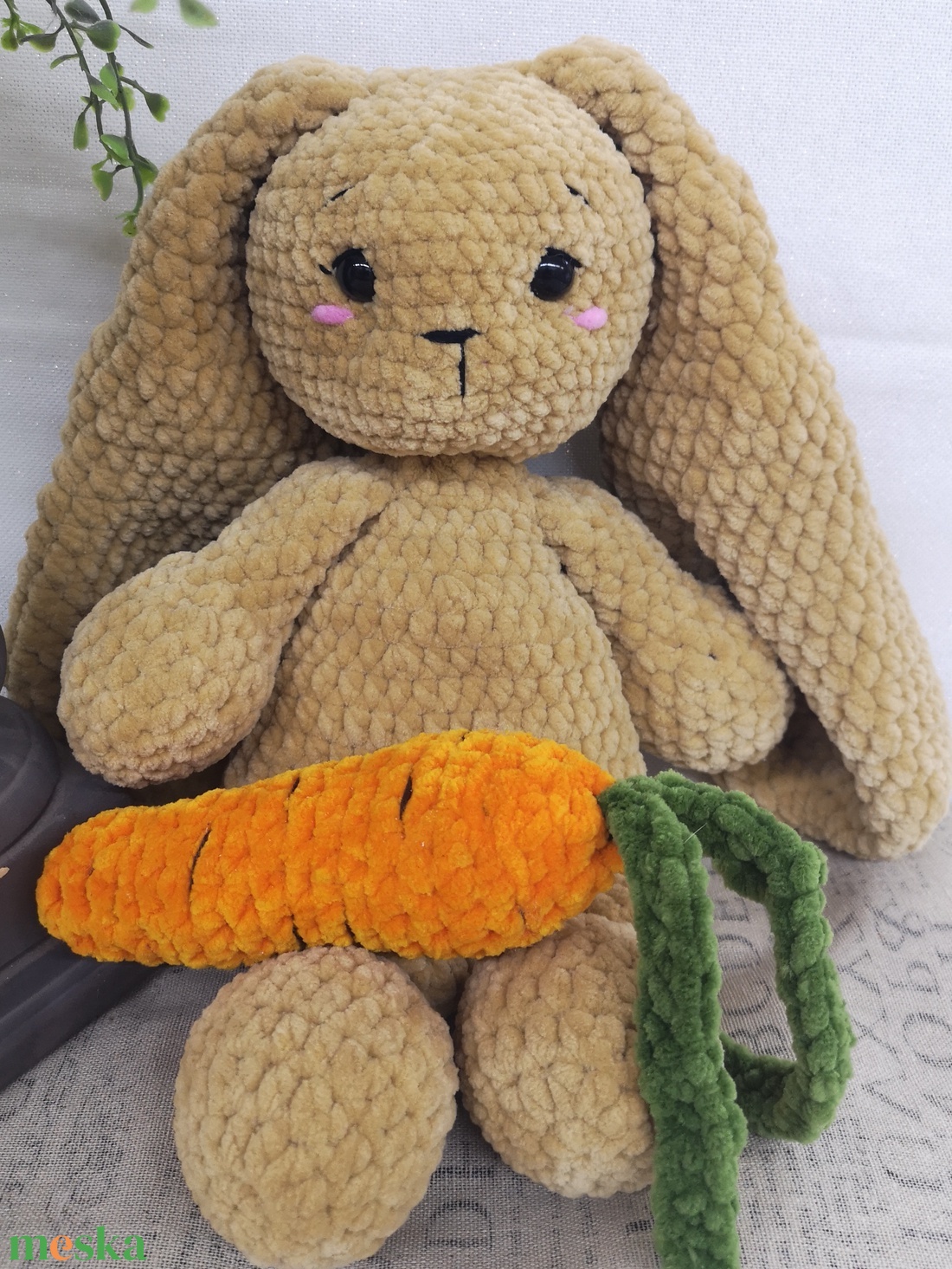 Puha, ölelhető horgolt nyuszi plüss � a tökéletes húsvéti ajándék � - játék & sport - plüssállat & játékfigura - nyuszi - Meska.hu